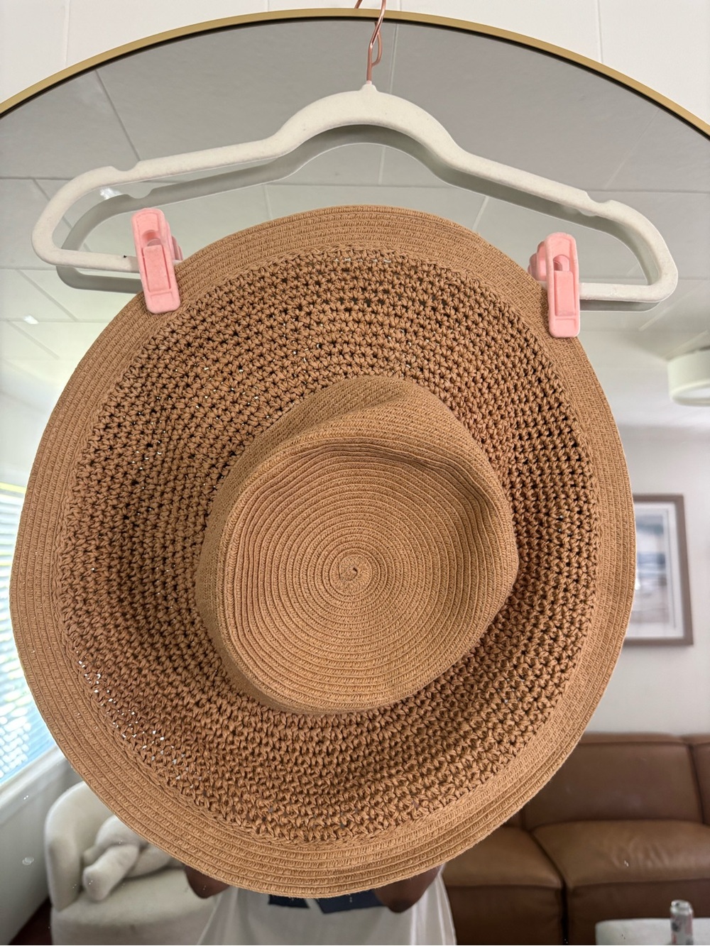 J. Crew Woven Wide-Brim Sun Hat in Brown